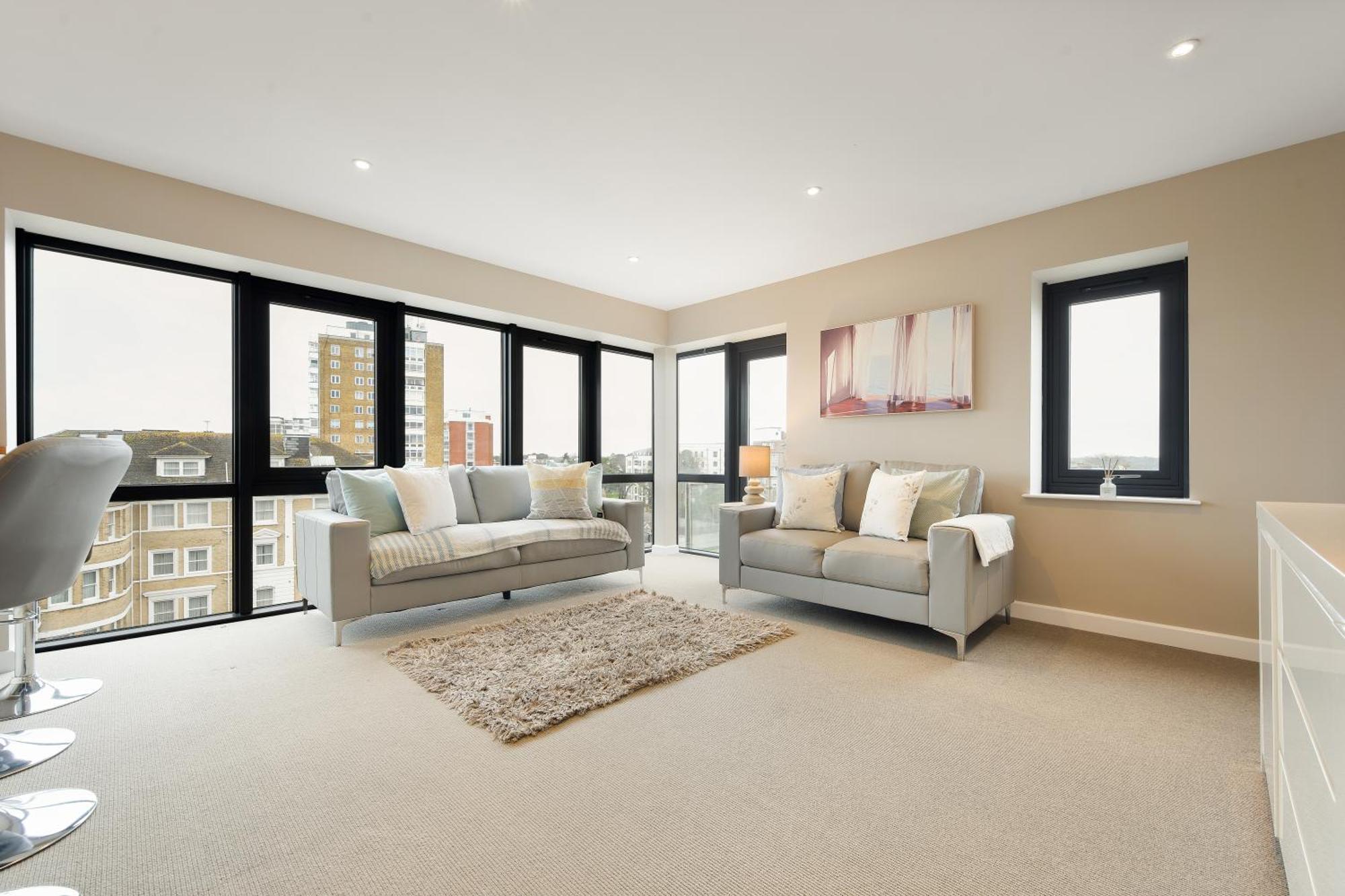 Appartamento Westcliff Penthouse With Sea Views And Balcony Bournemouth Esterno foto